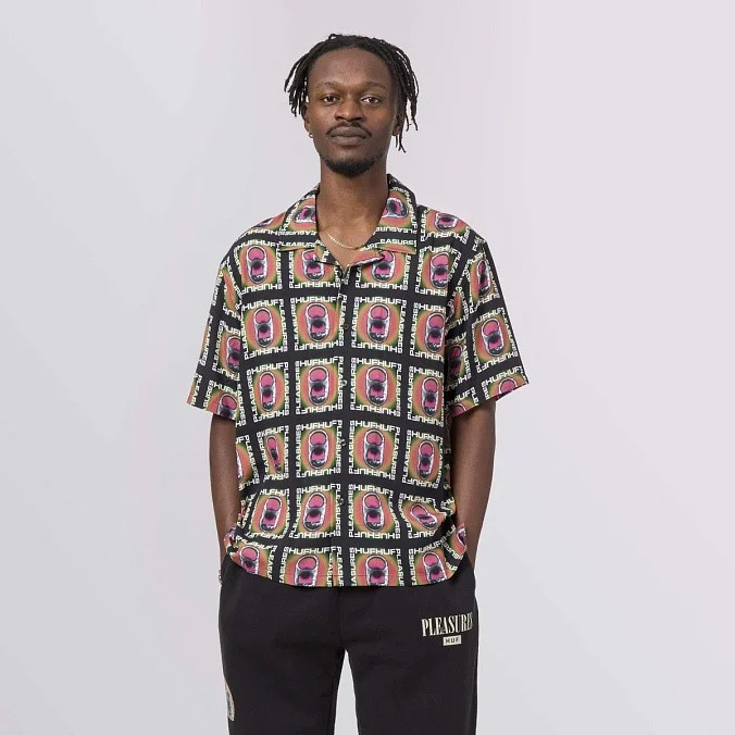 Рубашка HUF X PLEASURES Pop Top Rayon Woven Shirt